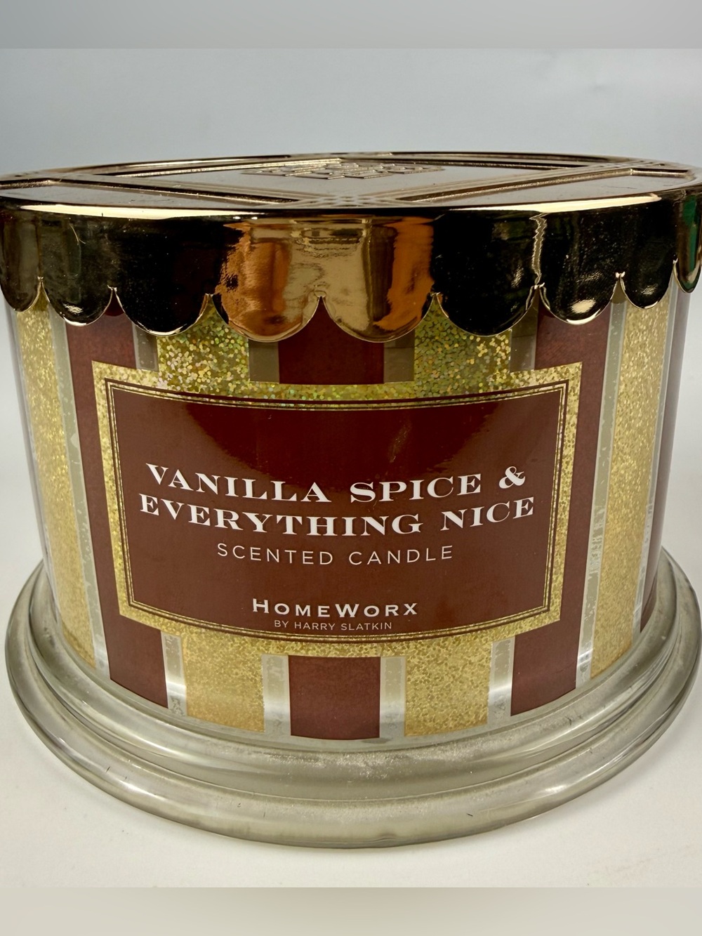 HomeWorx by Harry Slatkin 18oz 4-Wick Candle Vanilla Spice & Everything Nice